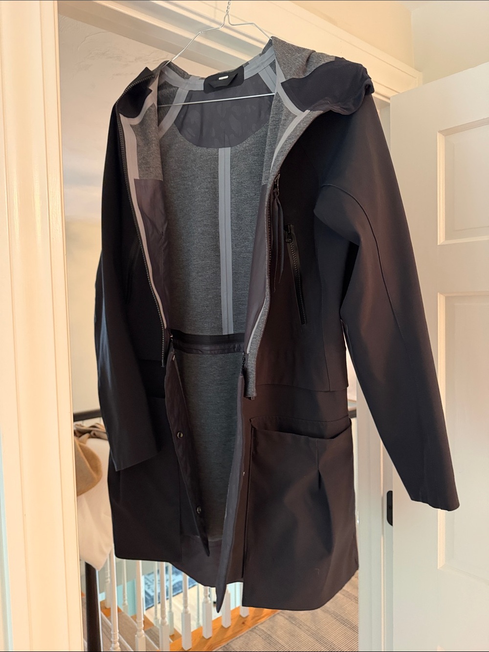 Lululemon Rain Rebel Jacket Hooded Utility Jacket in Brown